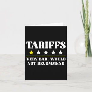 Cartão Trump Tariff Usa Não Recomendaria Tarifas Engraçad