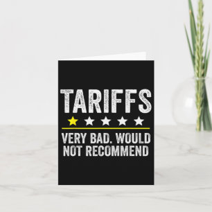 Cartão Trump Tariff Usa Não Recomendaria Tarifas Engraçad
