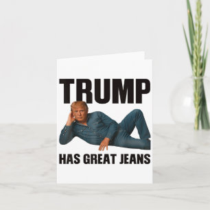 Cartão Trump Tem Jeans Excelente Memória Engraçada _1