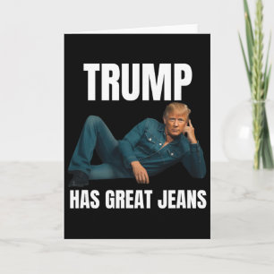 Cartão Trump Tem Ótimas Calças Estilo de Meme Engraçado M