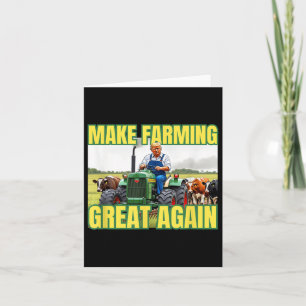 Cartão Trump Torna O Excelente Da Agricultura Novamente