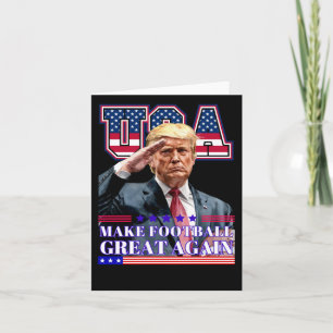 Cartão Trump Torna o Excelente de futebol americano novam