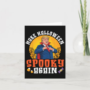Cartão Trump Torna O Halloween Mais Zangado Dracula Co