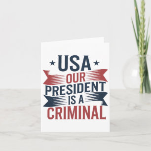 Cartão Trump Usa Nosso Presidente É Um Crime