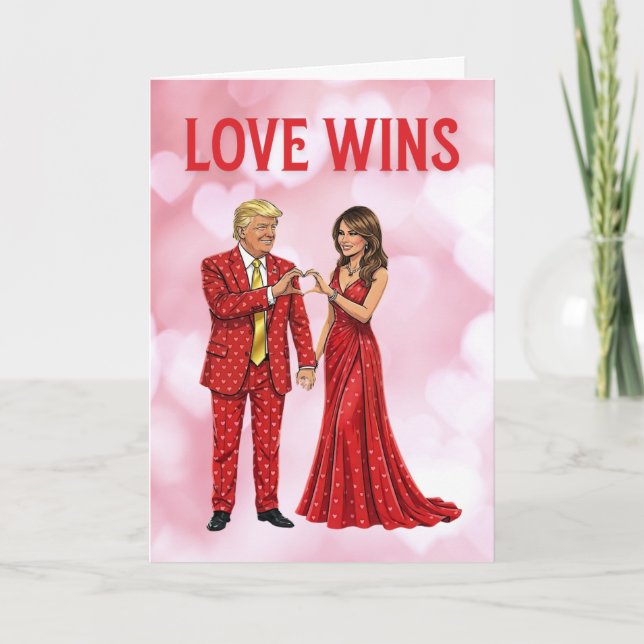 Cartão Trump Valentine | Trump Valentine's Day Card (Frente)