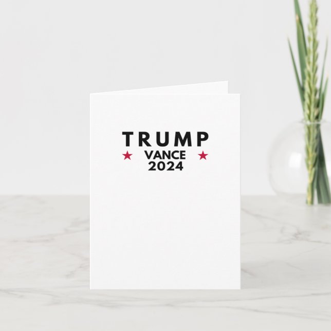 Cartão Trump Vance 2024 (Frente)