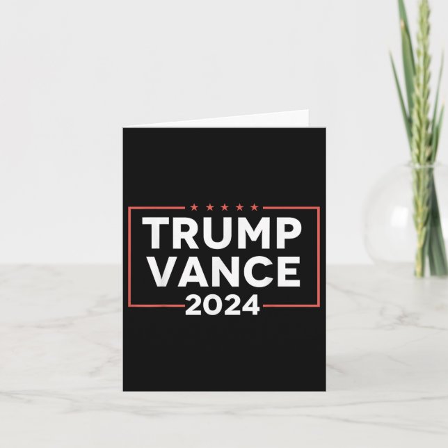 Cartão Trump Vance 2024 (Frente)