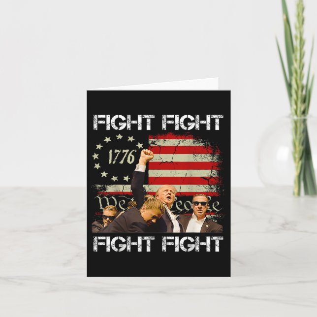 Cartão Trump Vance 2024 Fight (Frente)