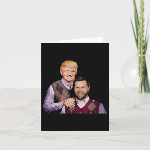 Cartão Trump Vance 2024 Irmãos Funny Parody Trump J.d.