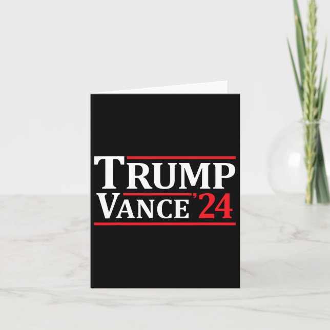 Cartão Trump Vance 24 Trump 2024 (Frente)