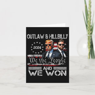 Cartão Trump Vance Ganhamos o Dia da Inauguração 2025 47º