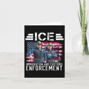 Cartão Trump Vance Ice Imigração E Aplicação Aduaneira