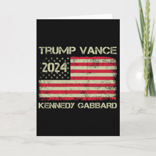 Cartão Trump Vance Kennedy Gabbyrd Xeque-Mate Levar Améri