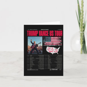Cartão Trump Vance Us Tour