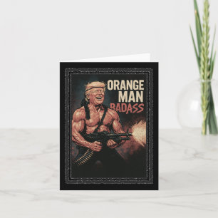 Cartão Trump Vintage 80's Action Hero - Engraçado Shir No