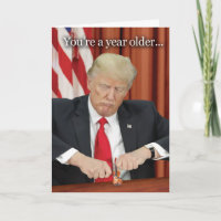 Trump Violin Birthday Humor Card