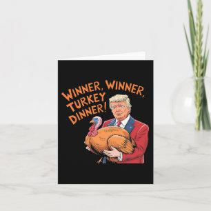 Cartão Trump Winner Funny Winner Turquia Janta Graças