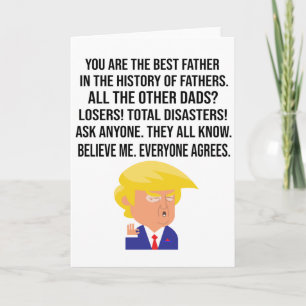 CARTÃO TRUMP : YOU ARE THE BEST FATHER