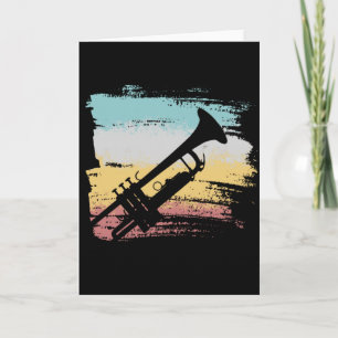 Cartão Trumpet Vintage