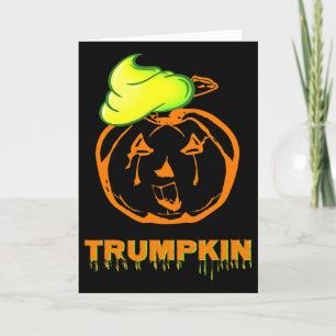 Cartão Trumpkin Halloween Abóbora Torta Slime Fonte Diver