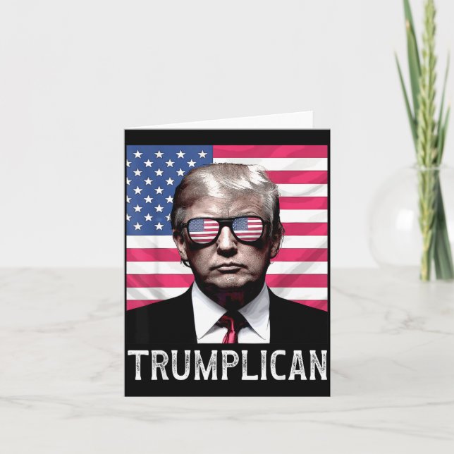 Cartão Trumplican Funny Quote Saying Phrase  (Frente)