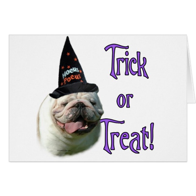 Cartão Truque Buldogue (Frente Horizontal)