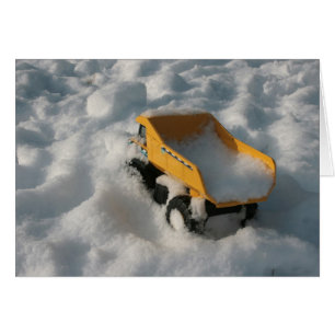 Cartão Truque de Brinquedos em Neve