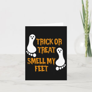 Cartão Truque Divertido Ou Tratar Cheira Meu Feet Hallowe