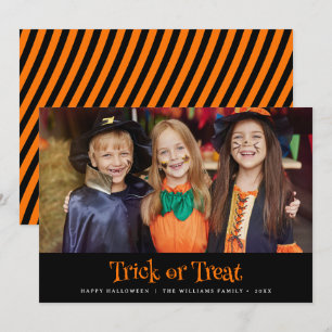 Cartão Truque Moderno Ou Trate Foto Feliz De Halloween