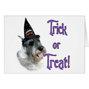 Cartão Truque Schnauzer Padrão