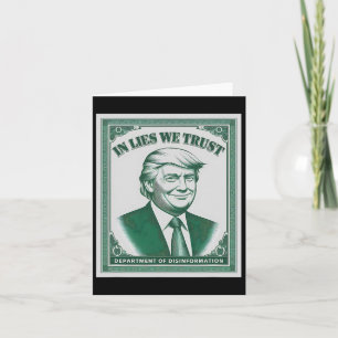 Cartão "trust None" - Trump Banknoody 2