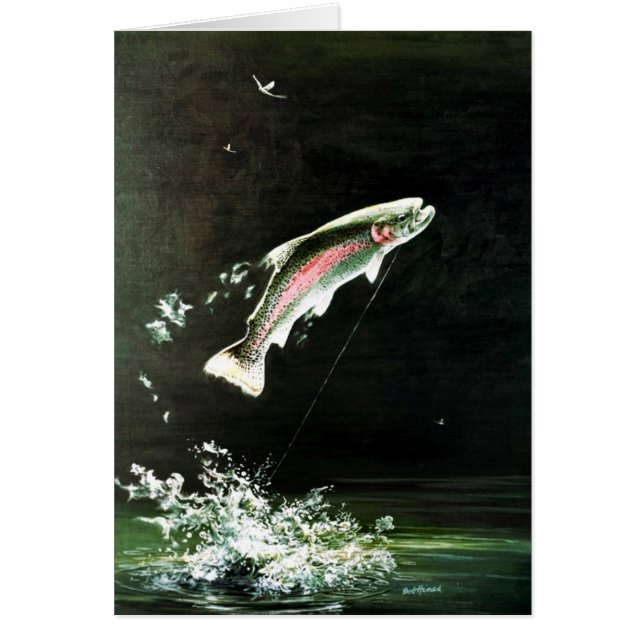 Cartão Truta de arco-íris (Frente)