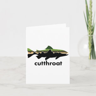 Cartão Truta De Cutthroat Para Pescar Junkies