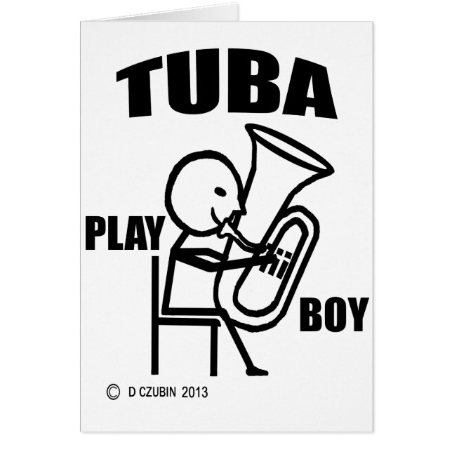 Cartão Tuba Play Boy (Frente)