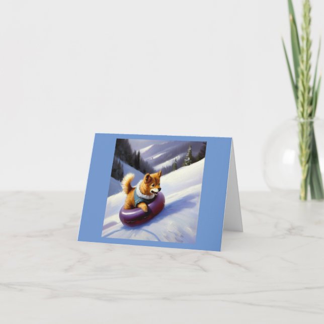 Cartão Tubagem de Neve Canina (Frente)