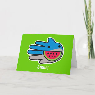 Cartão Tubarão-Boca Aberto