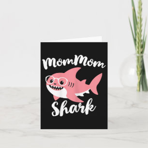 Cartão Tubarão da Vovó Dia das Mães Avó Engraçada Mom-mom