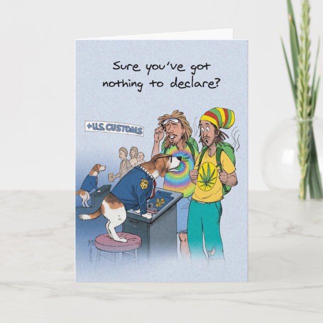 Cartão Tubo aspirador do lebreiro - aniversário engraçado (Frente)