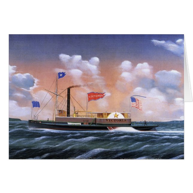 Cartão Tubo de vapor Victoria 1859 (Frente Horizontal)