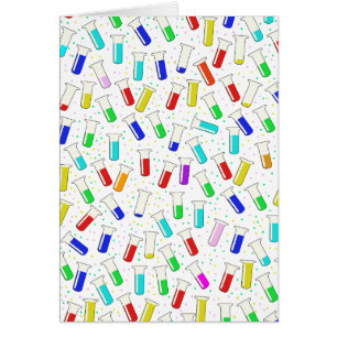 Cartão Tubos de ensaio em vidro de cartografia