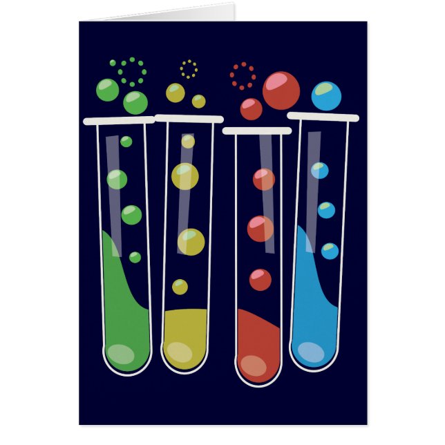 Cartão Tubos de teste (Frente)