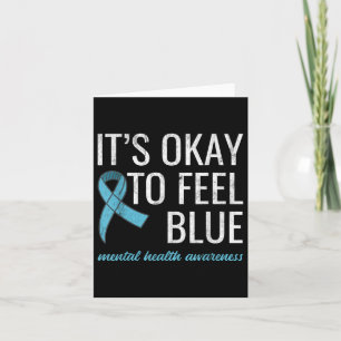 Cartão Tudo Bem Sentir A Consciência Da Saúde Mental Azul