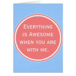 Cartão Tudo é impressionante