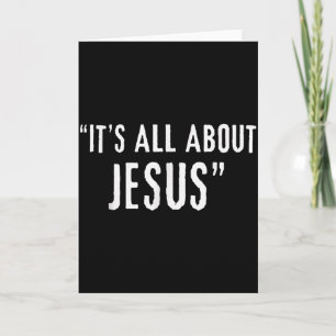 Cartão Tudo É Sobre Jesus Patriota Cristão