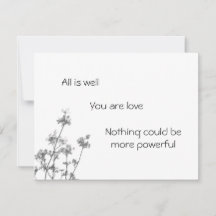 Cartão "Tudo está bem"