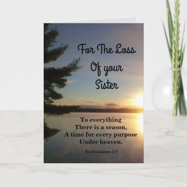 Cartão Tudo Há Uma Simpatia Irmã Da Época (Frente)