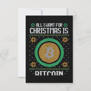 Cartão Tudo O Que Eu Quero No Natal É BTC Bitmoney