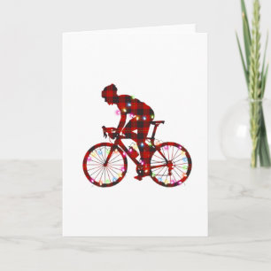 Cartão tudo o que eu quero no natal é uma bicicleta nova