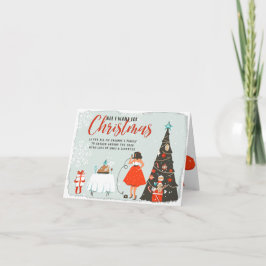 Cartão Tudo o que eu quero no Natal | Feriado Familiar e