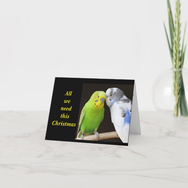 CARTÃO "TUDO O QUE PRECISAMOS É UM POUCO DE VISCO" (Frente)